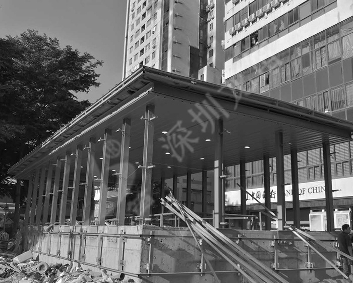 深圳地鐵九號(hào)線出入口雨棚工程